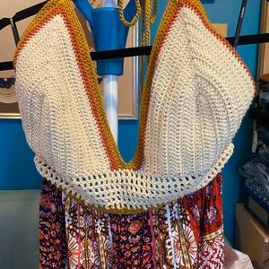 Festival Maxi with Crochet Top 3X NEVER WORN